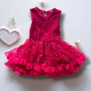 Betsey Johnson Girl’s Pink Tulle Dress Size 24M